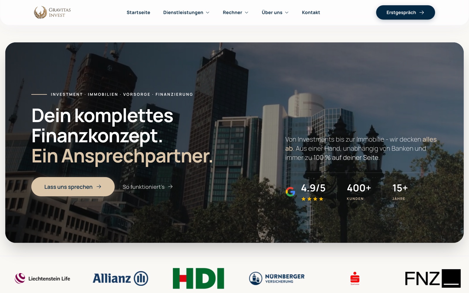 Gravitas Invest Website Preview